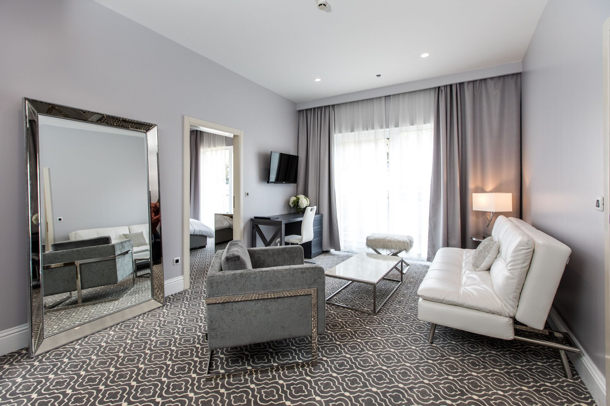 superior suite, 2 bedrooms, balcony | living area | 26-inch lcd tv with satellite channels, tv