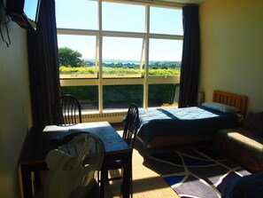 Habitación familiar, 1 habitación, vistas al lago | Caja fuerte, decoración individual, mobiliario individual