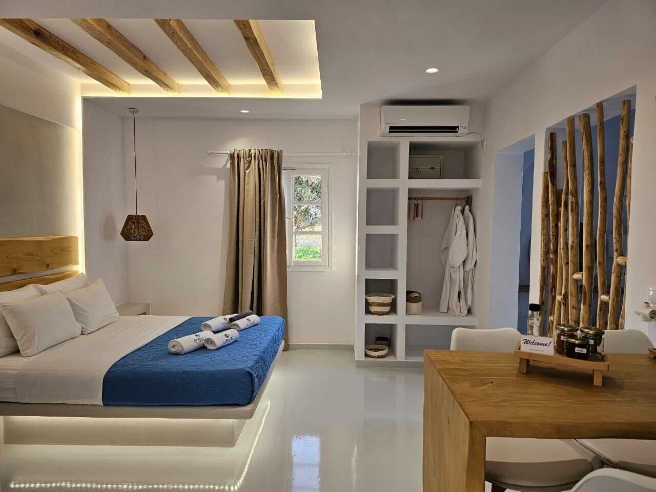 Chambre Double Supérieure, vue jardin | Literie de qualité supérieure, matelas mémoire de forme