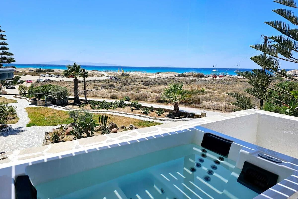 Suite Studio Deluxe, 1 grand lit, vue plage | Terrasse/Patio