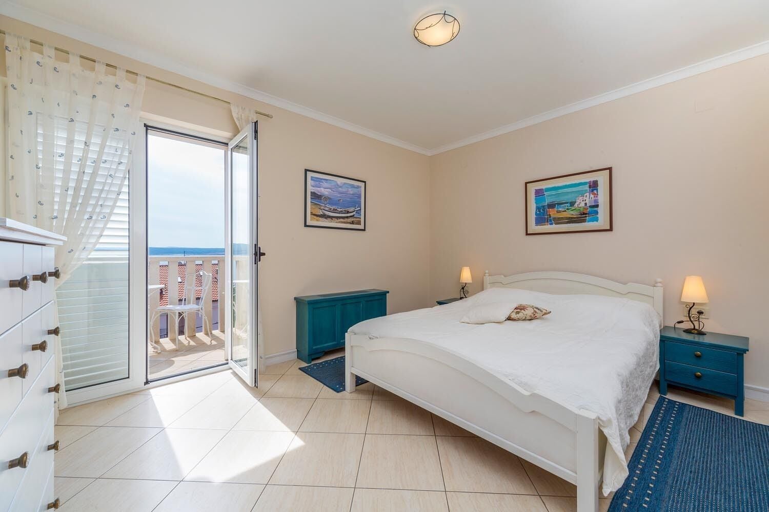 Double Room, Balcony, Sea View | Premium bedding, down duvets, minibar, in-room safe