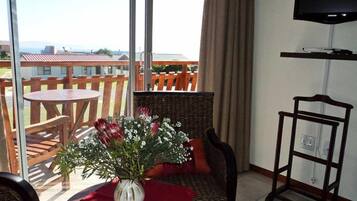 65-cm TV with satellite channels, DVD player