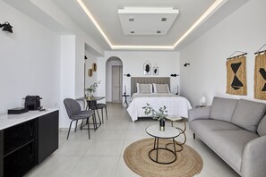 Suite - balkon - havudsigt (Petit) | 1 soveværelse, premium-sengetøj, pengeskab på værelset