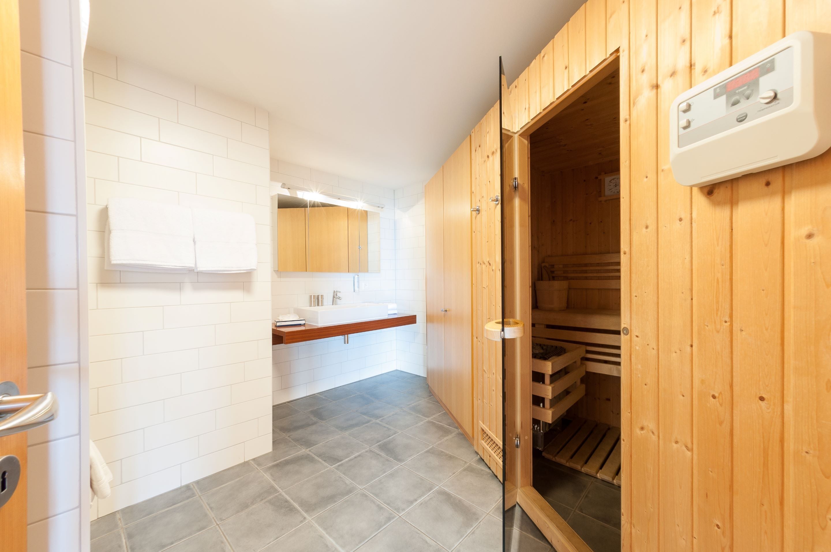 chalet (residence) | bathroom amenities | hair dryer, slippers, towels
