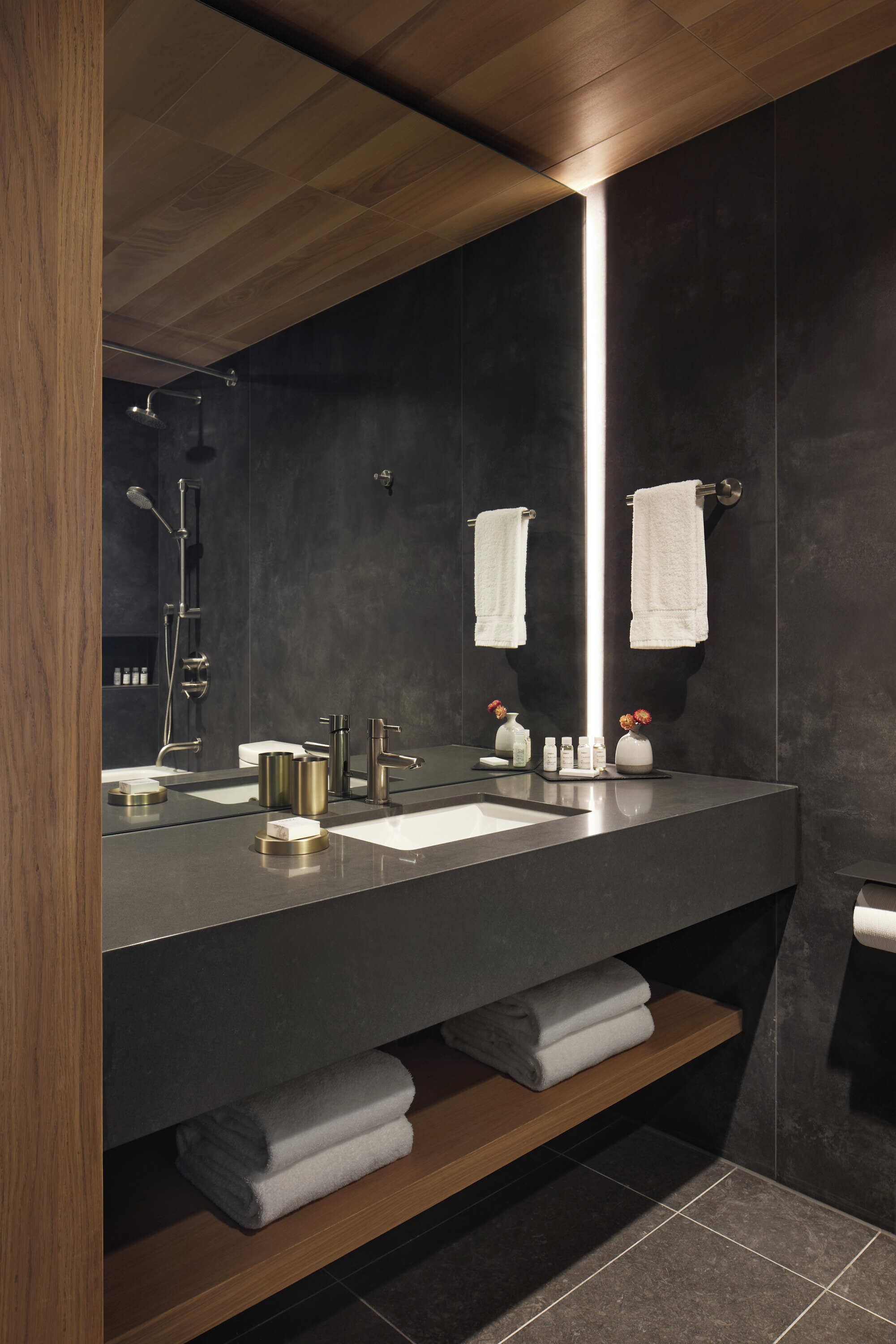 prestige | bathroom | rainfall showerhead, free toiletries, hair dryer, bathrobes