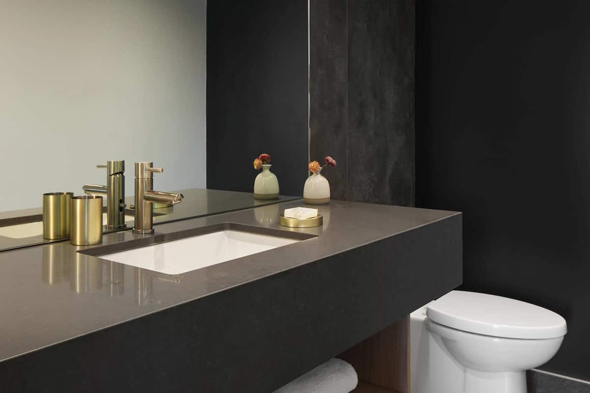 suite junior | bathroom | rainfall showerhead, free toiletries, hair dryer, bathrobes