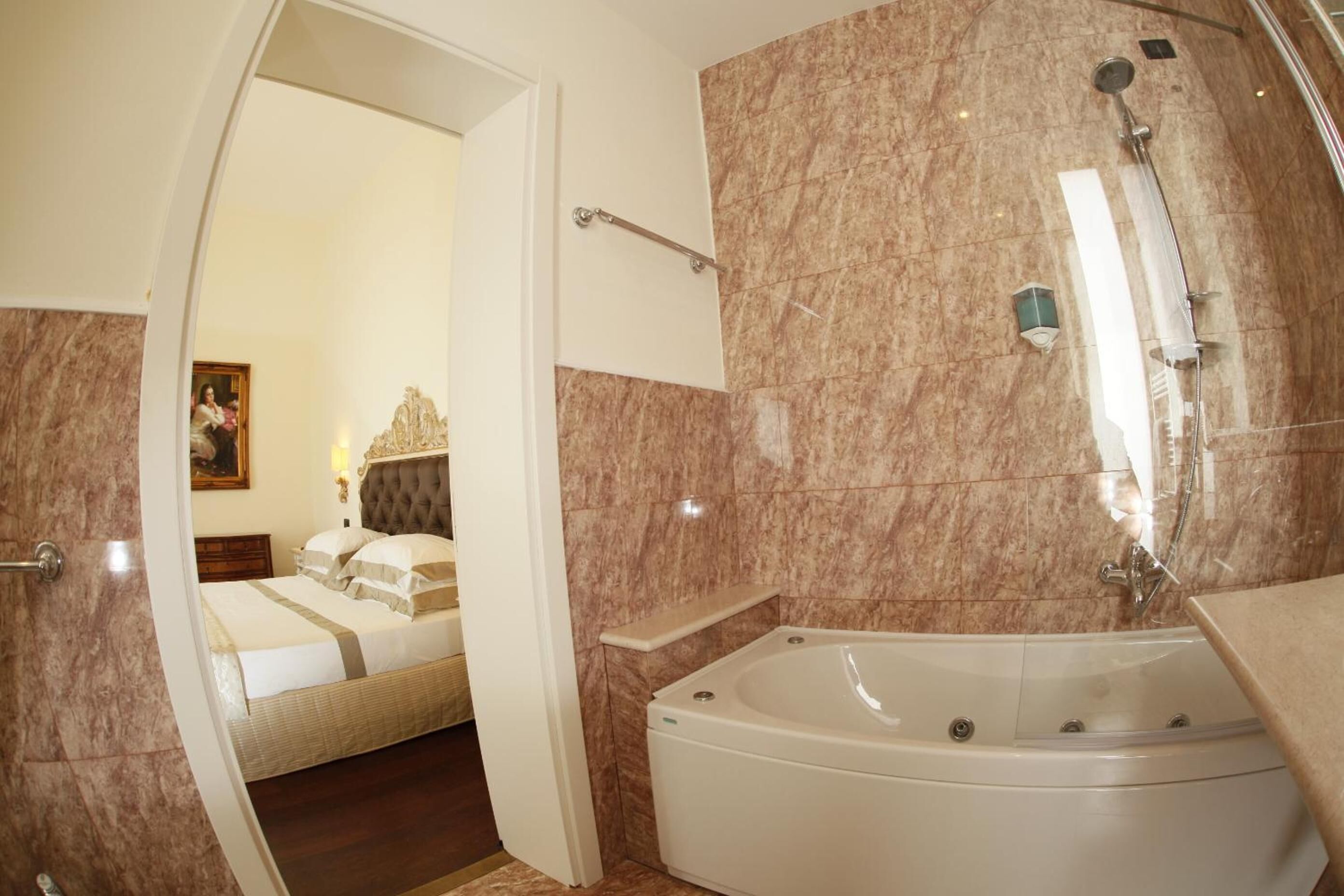 free toiletries, hair dryer, slippers, bidet