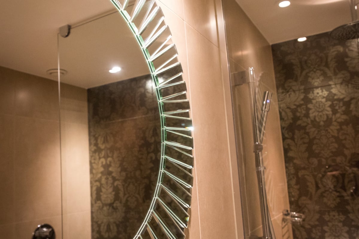 shower, free toiletries, hair dryer, bathrobes