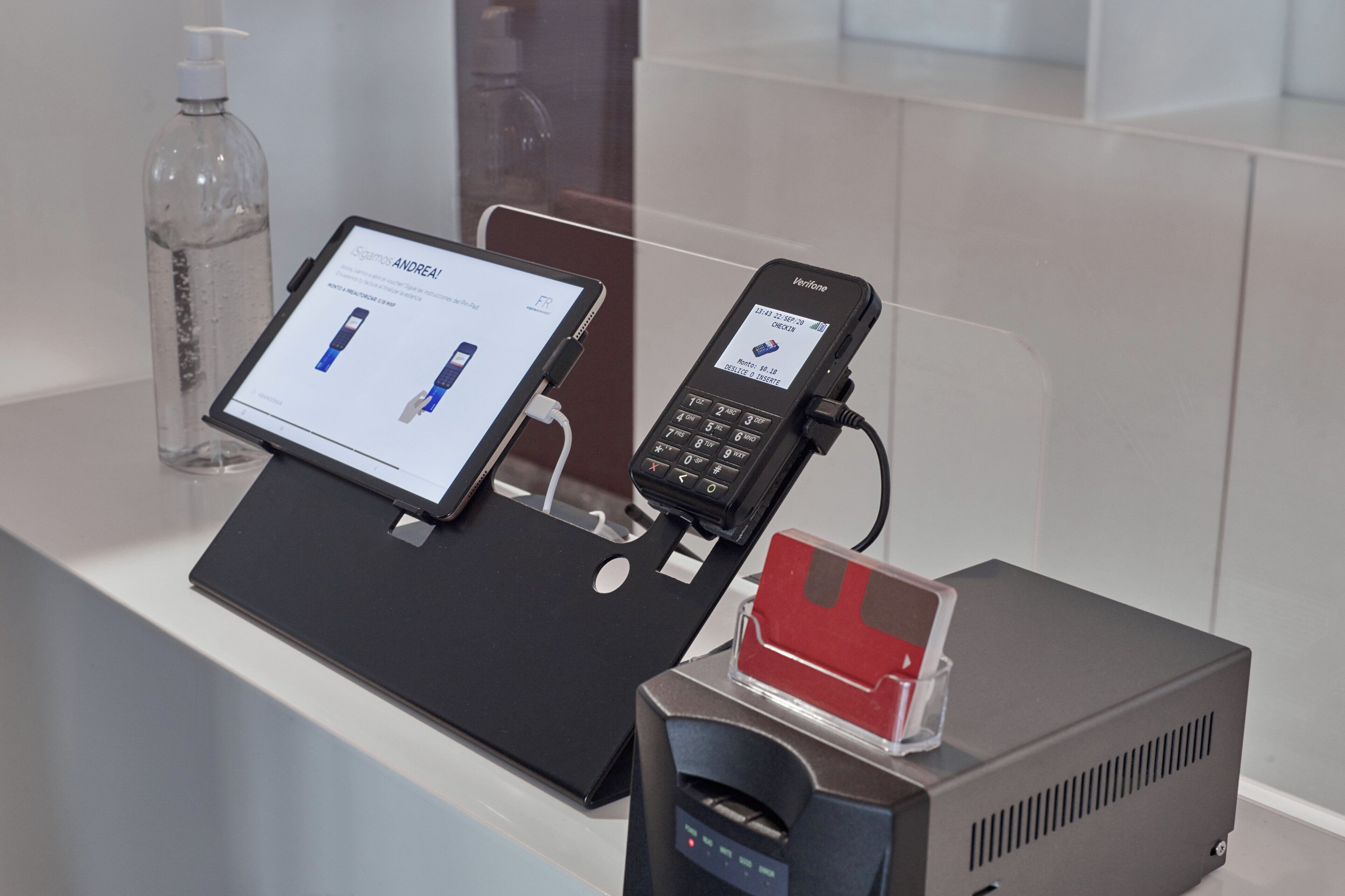 check-in/check-out kiosk