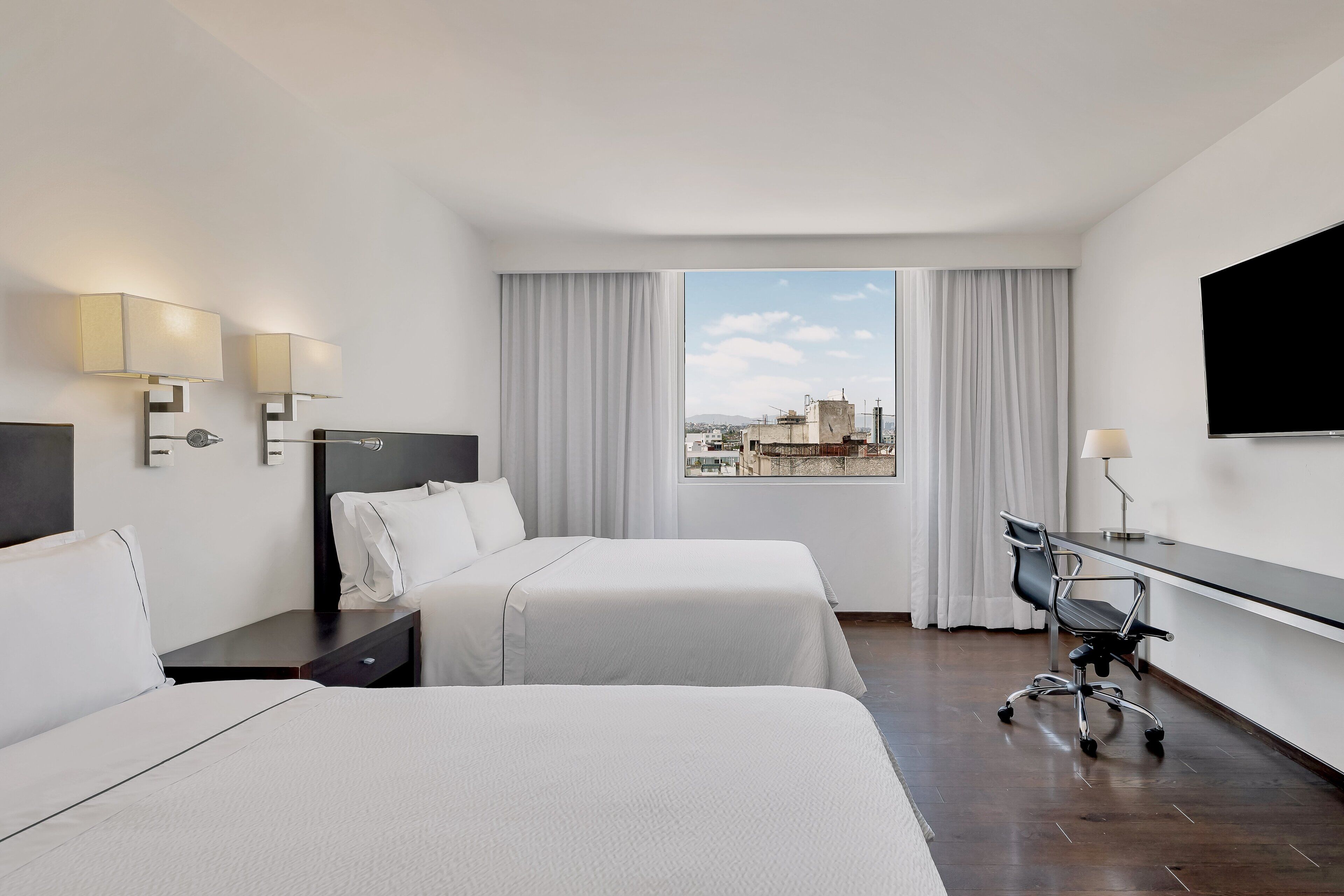 Superior Room, 2 Double Beds | In-room safe, desk, iron/ironing board, free cots/infant beds