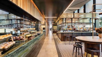 Breakfast, lunch and dinner served