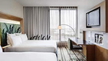Superior Double Room, 2 Double Beds | 1 bedroom, in-room safe, desk, blackout drapes