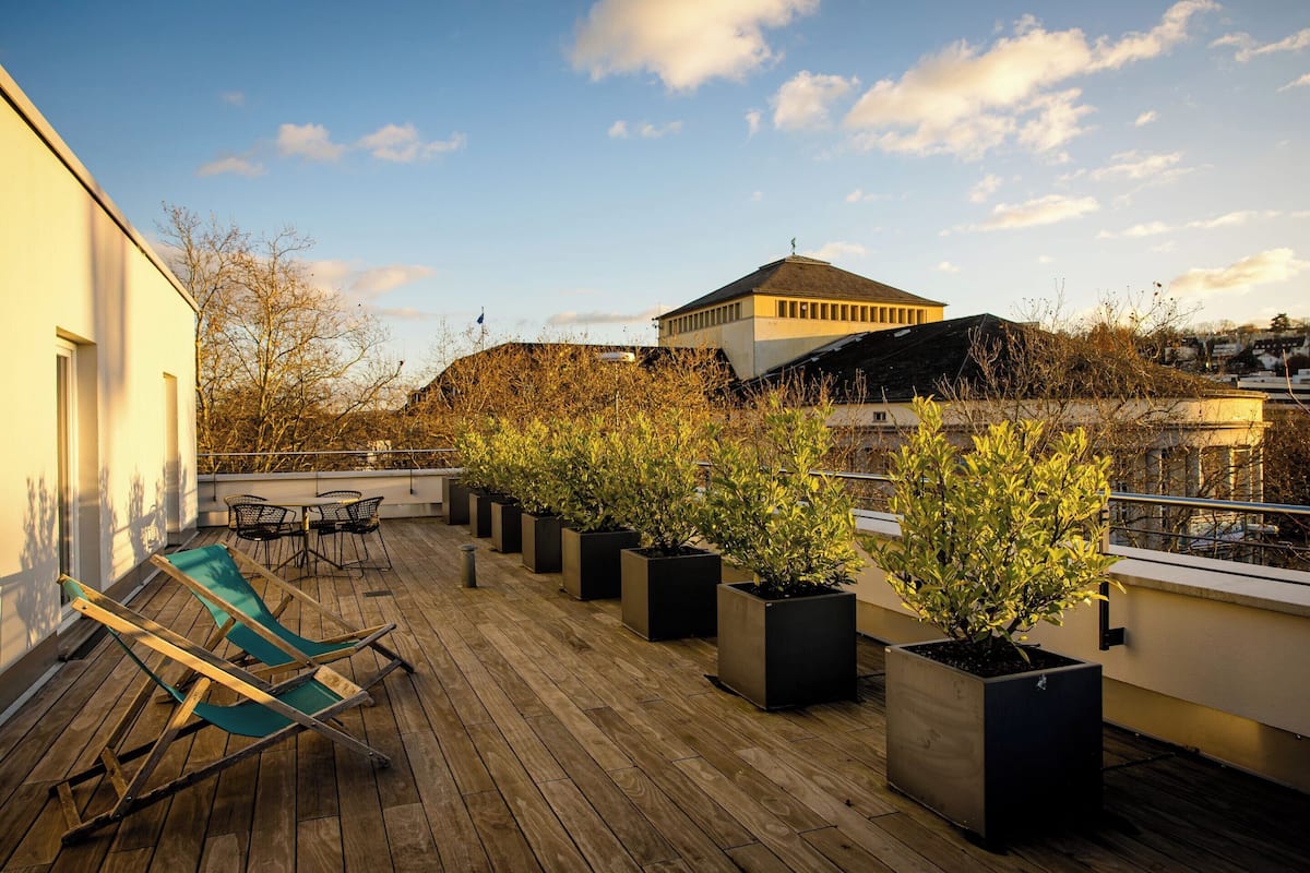Superior kamer (with double bed and rooftop terrace) | Kameruitzicht