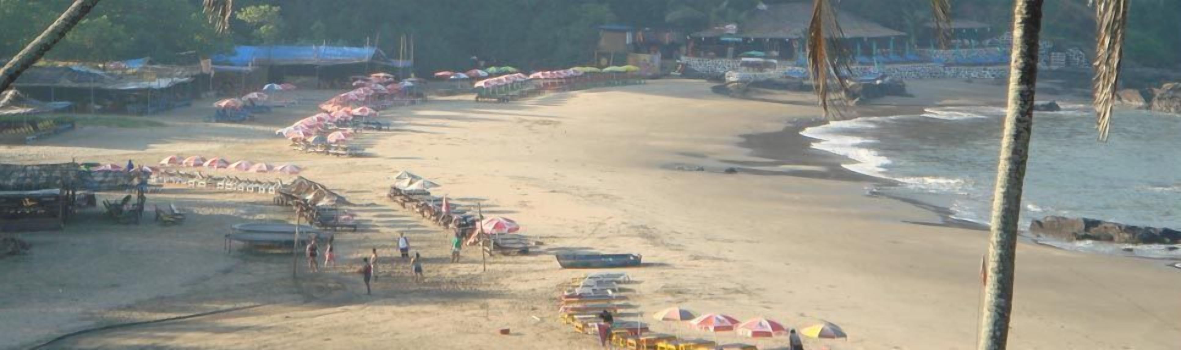 on the beach, beach towels