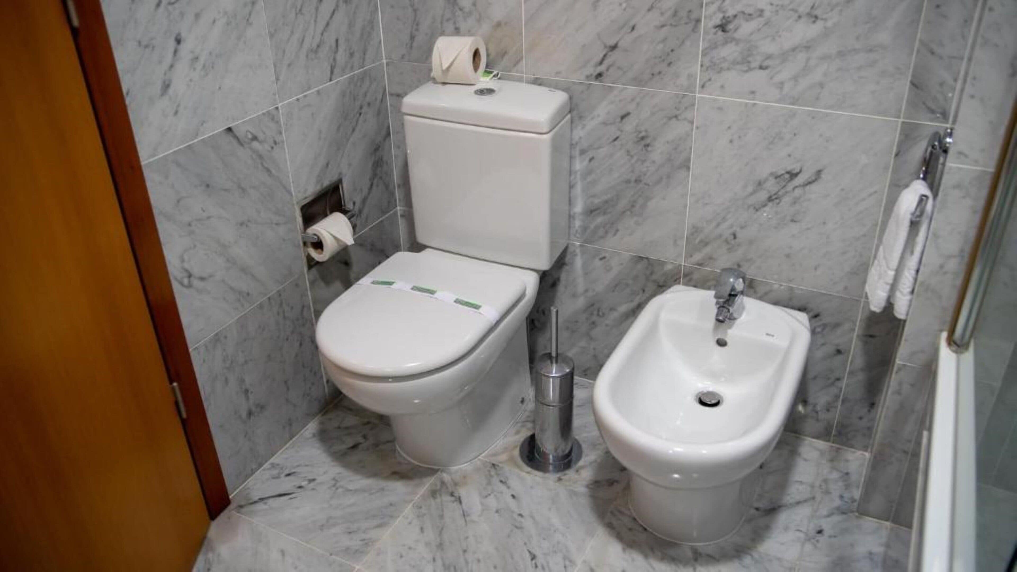 bathtub, free toiletries, hair dryer, bathrobes