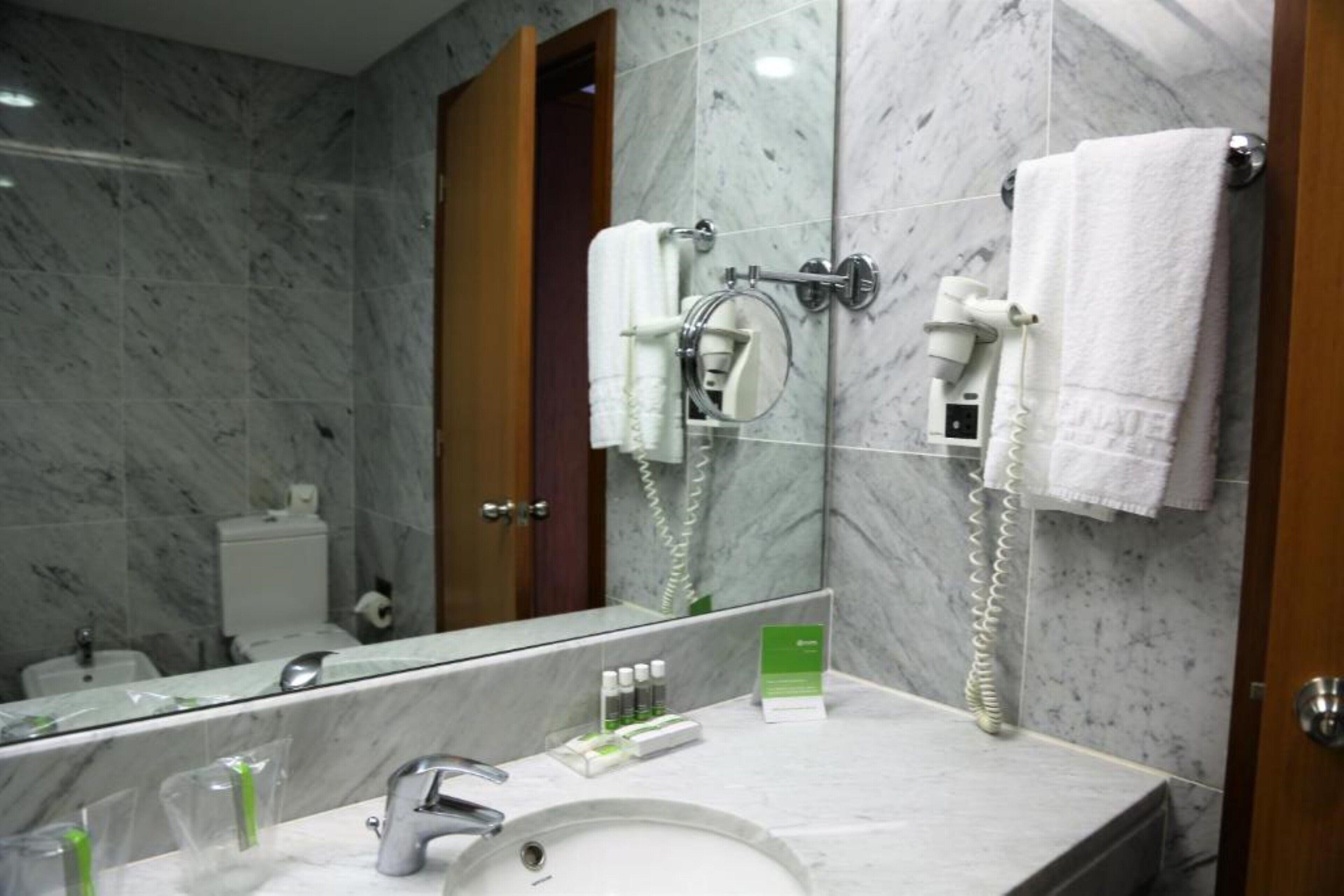 bathtub, free toiletries, hair dryer, bathrobes