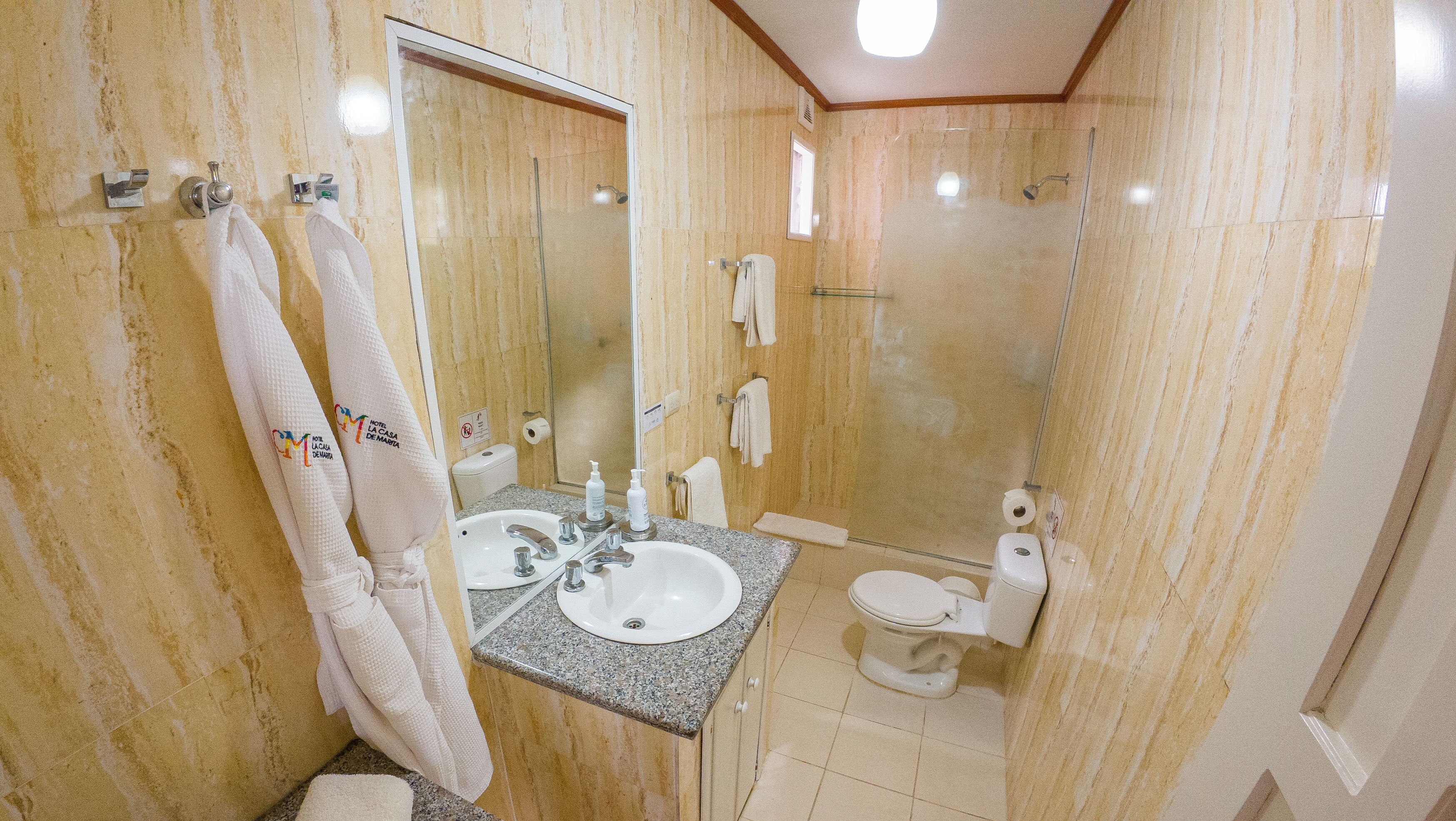 1 king bed ocean front | bathroom | shower, rainfall showerhead, free toiletries, hair dryer