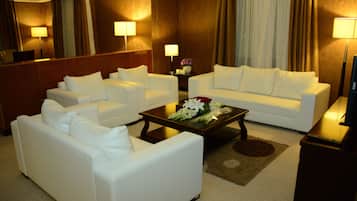 Presidential Apartment, 2 Bedrooms | Premium bedding, down duvets, minibar, in-room safe