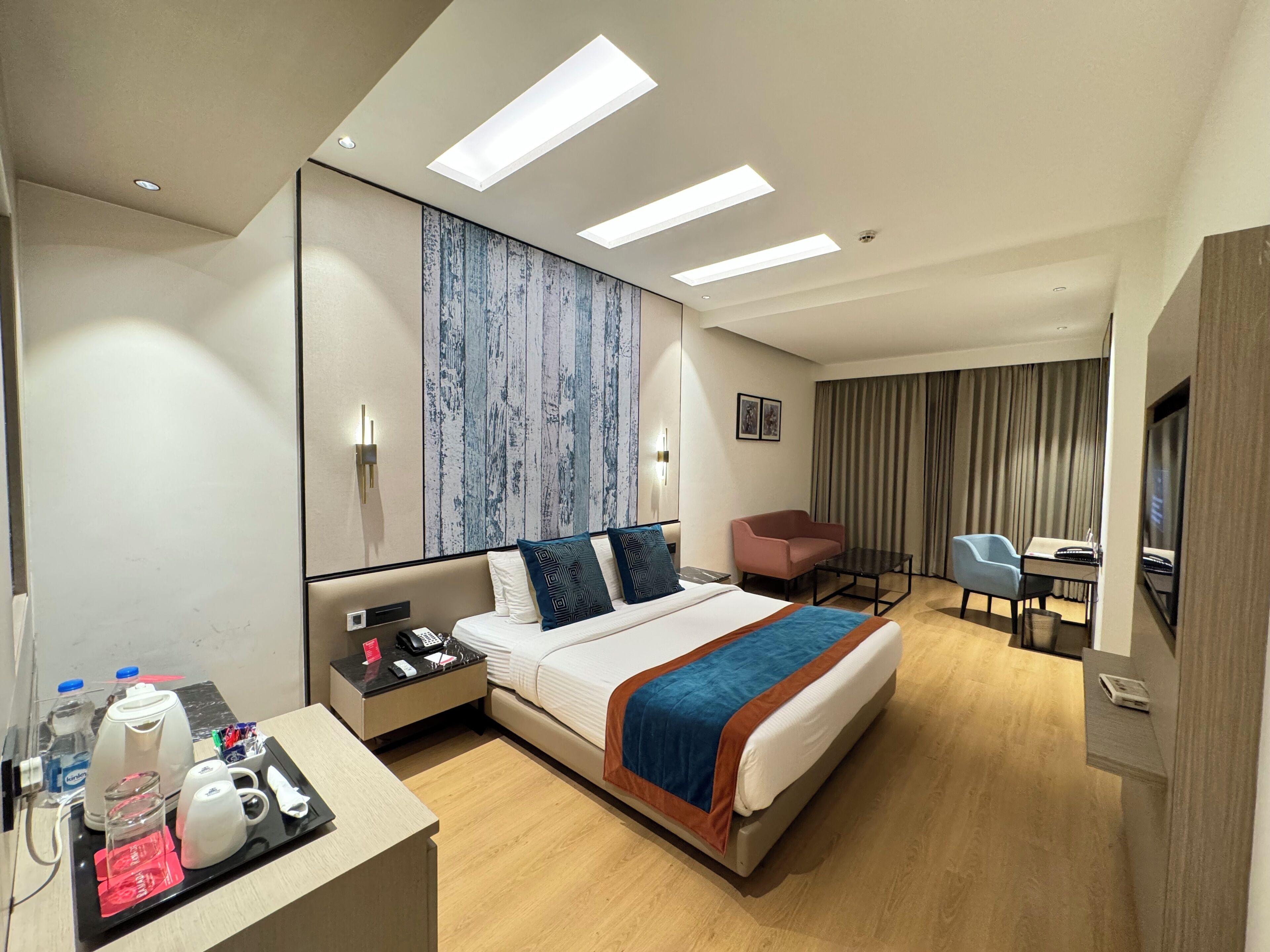In-room safe, desk, iron/ironing board, cots/infant beds
