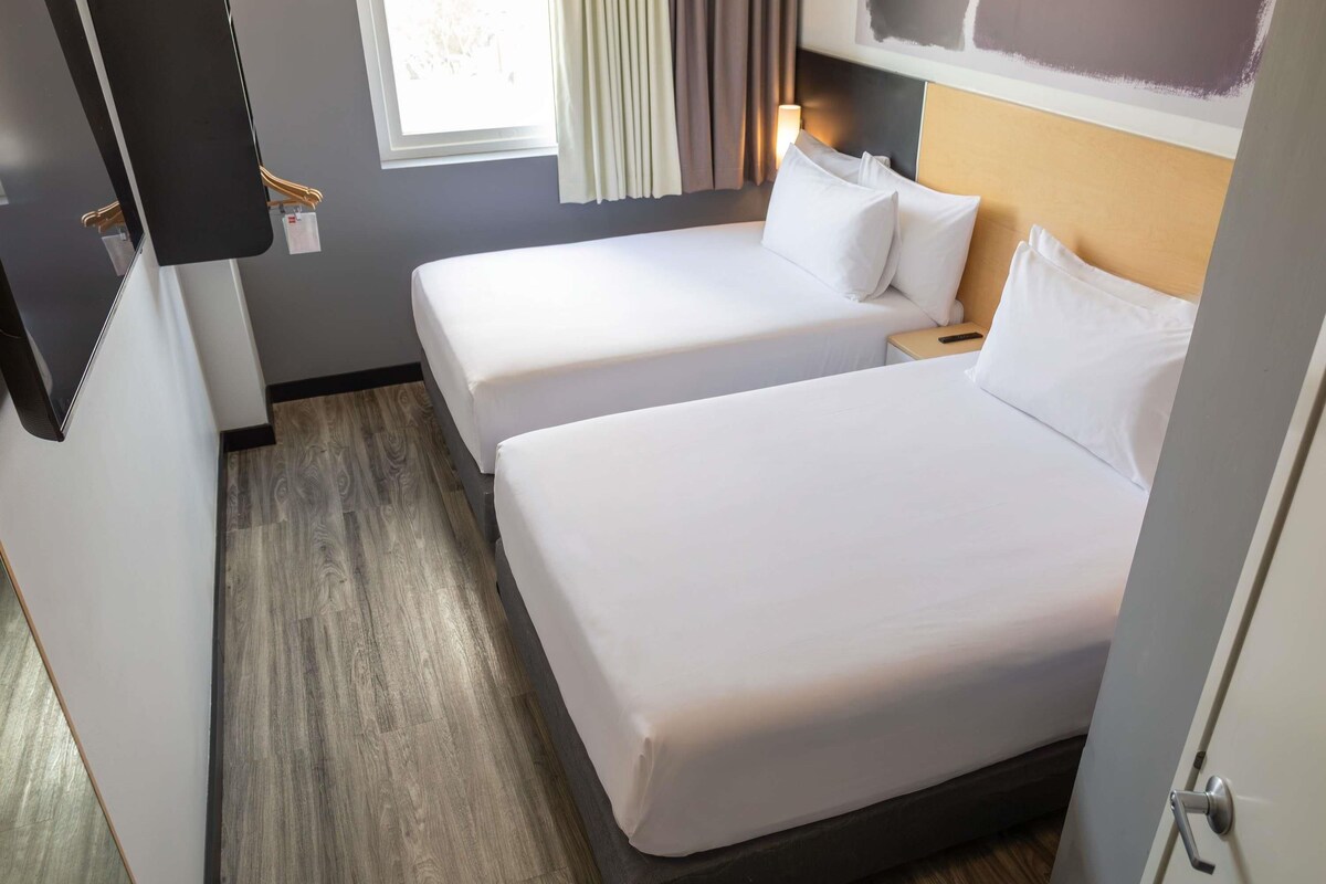 Standard Double Room, 2 Double Beds | Blackout drapes, soundproofing, WiFi (free), bed sheets