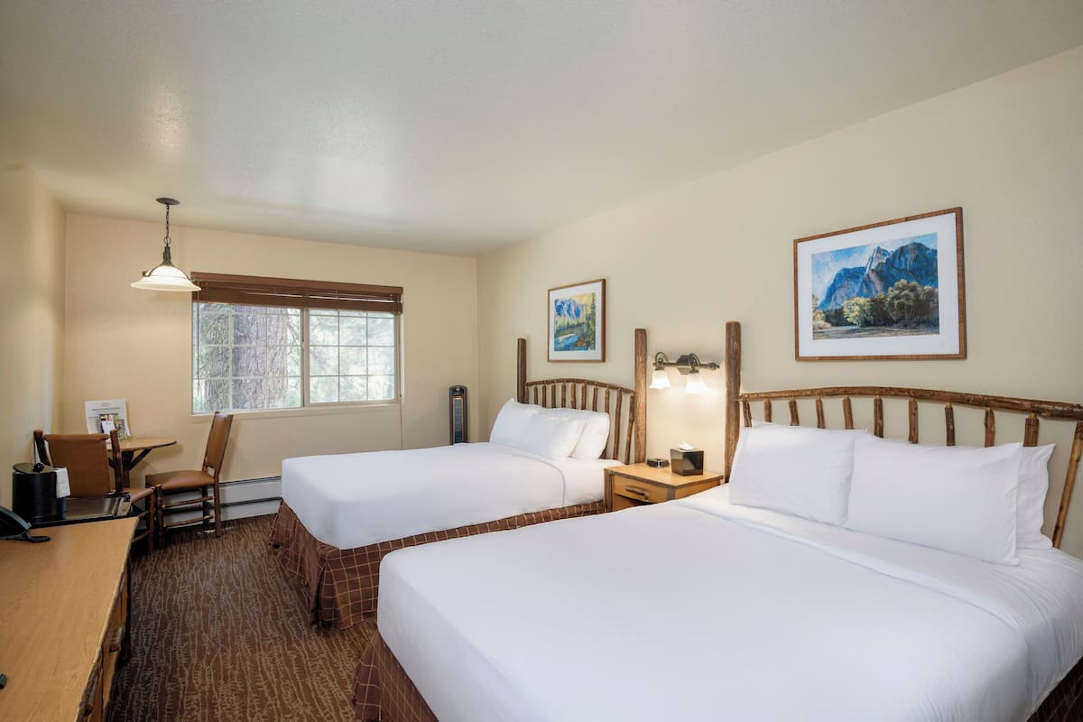 Desk, free WiFi, bed sheets
