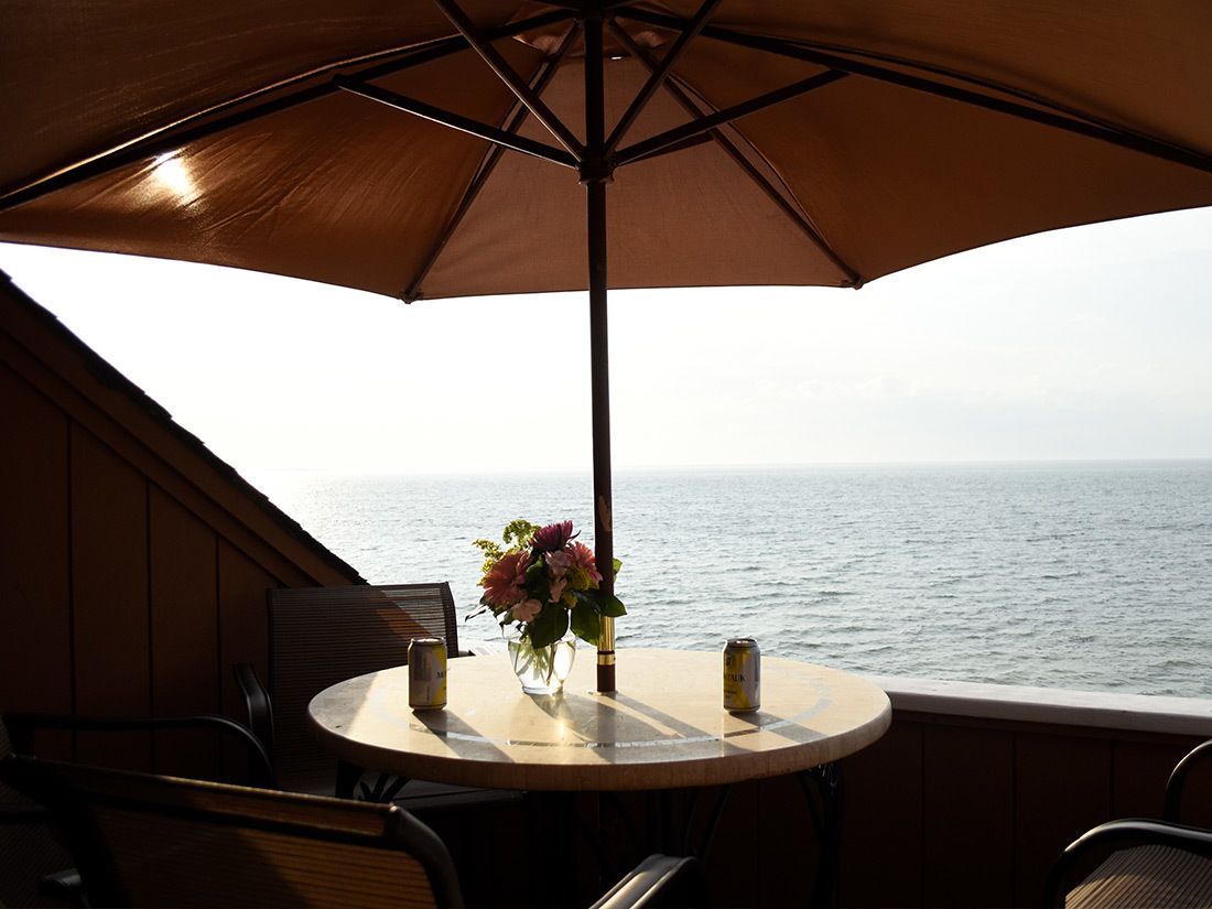 studio, waterfront | terrace/patio