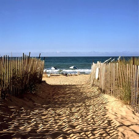 On the beach