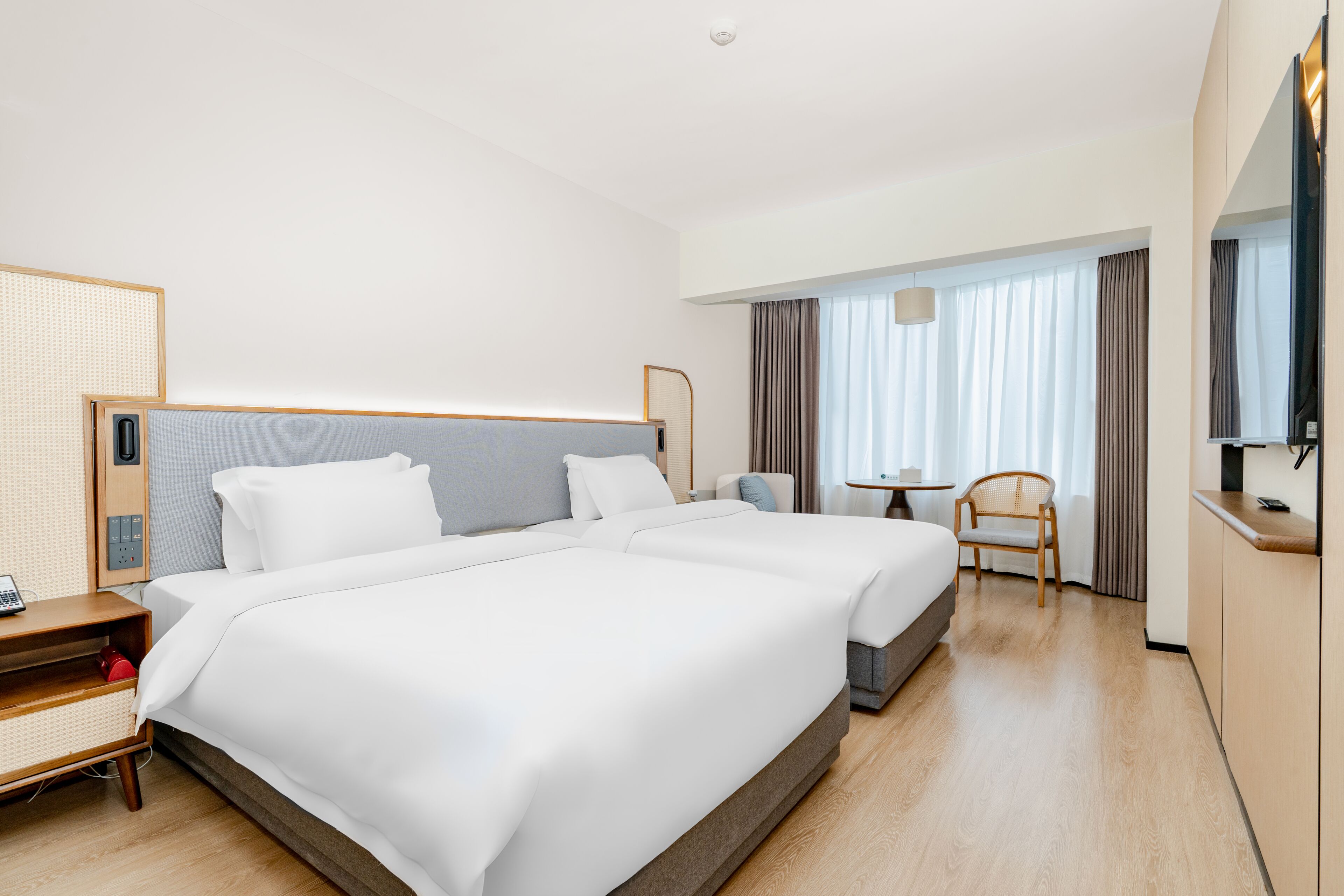Superior-Zweibettzimmer | Individuell dekoriert, Verdunkelungsvorhänge, kostenloses WLAN