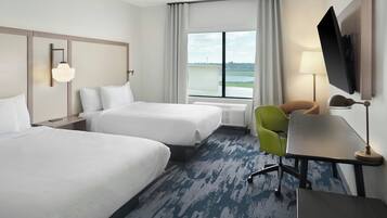 Room, 2 Queen Beds, Non Smoking | In-room safe, desk, iron/ironing board, free WiFi