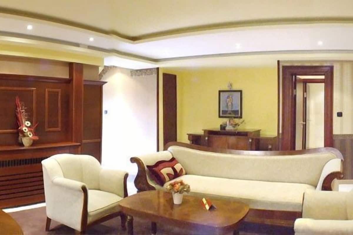 Suite Luxury, vista parco (King) | Area soggiorno | TV