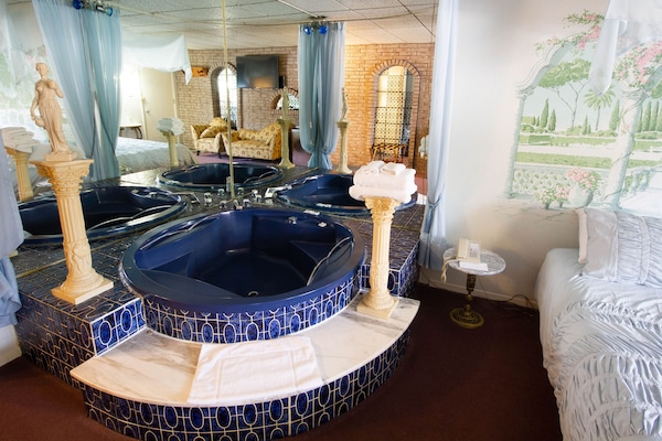 Down duvets, Select Comfort beds, individually decorated