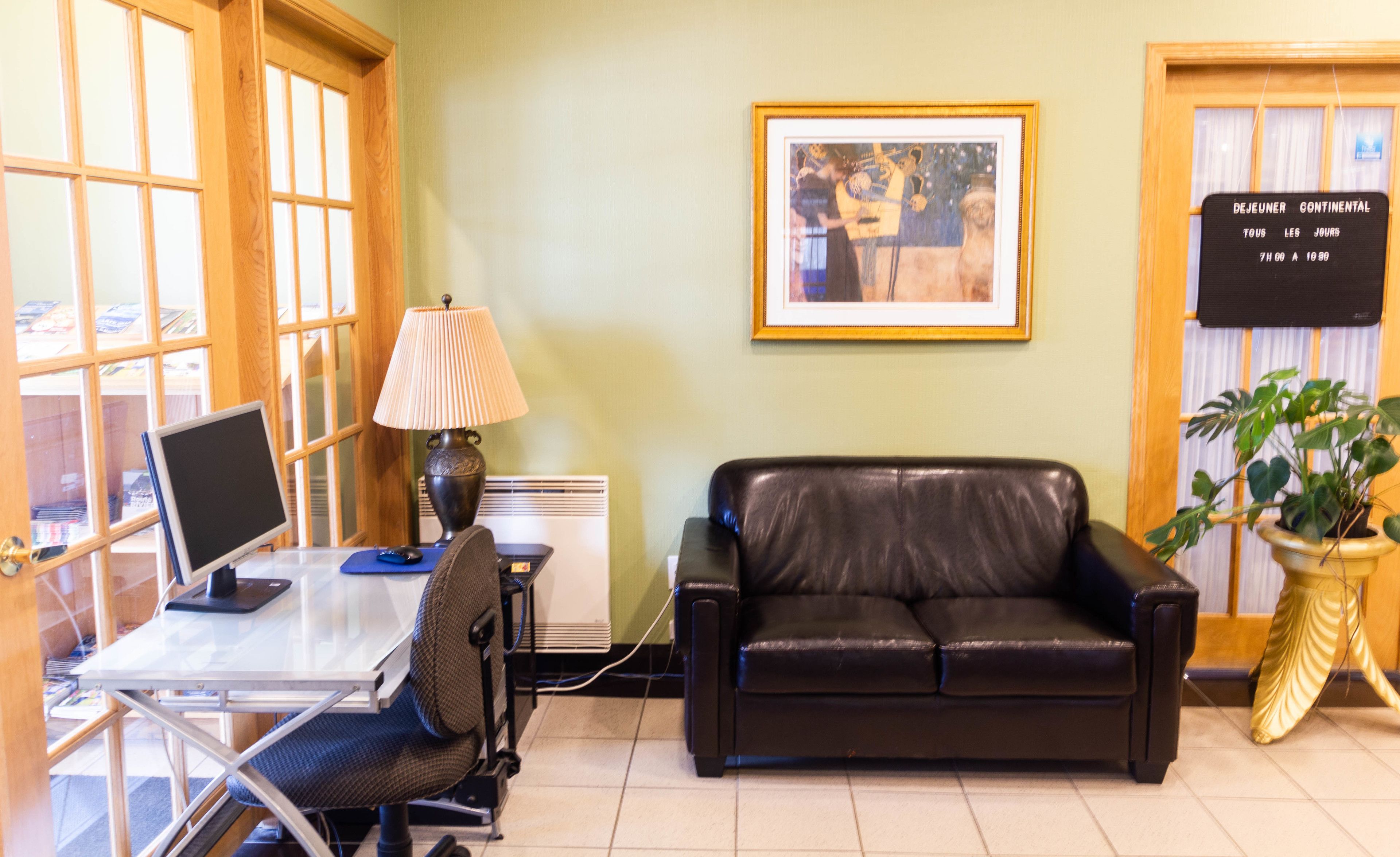 Lobby sitting area
