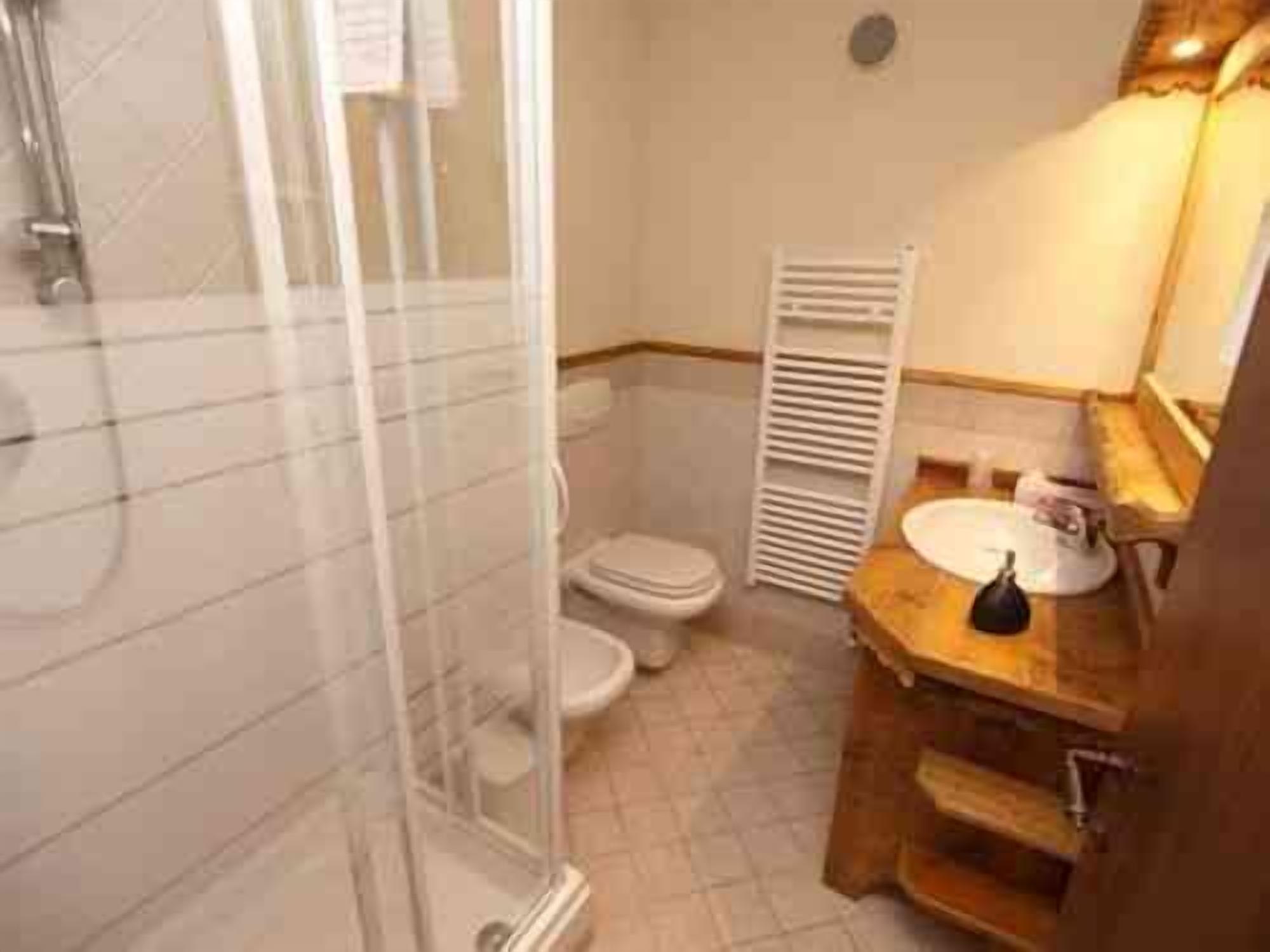 shower, free toiletries, hair dryer, bidet