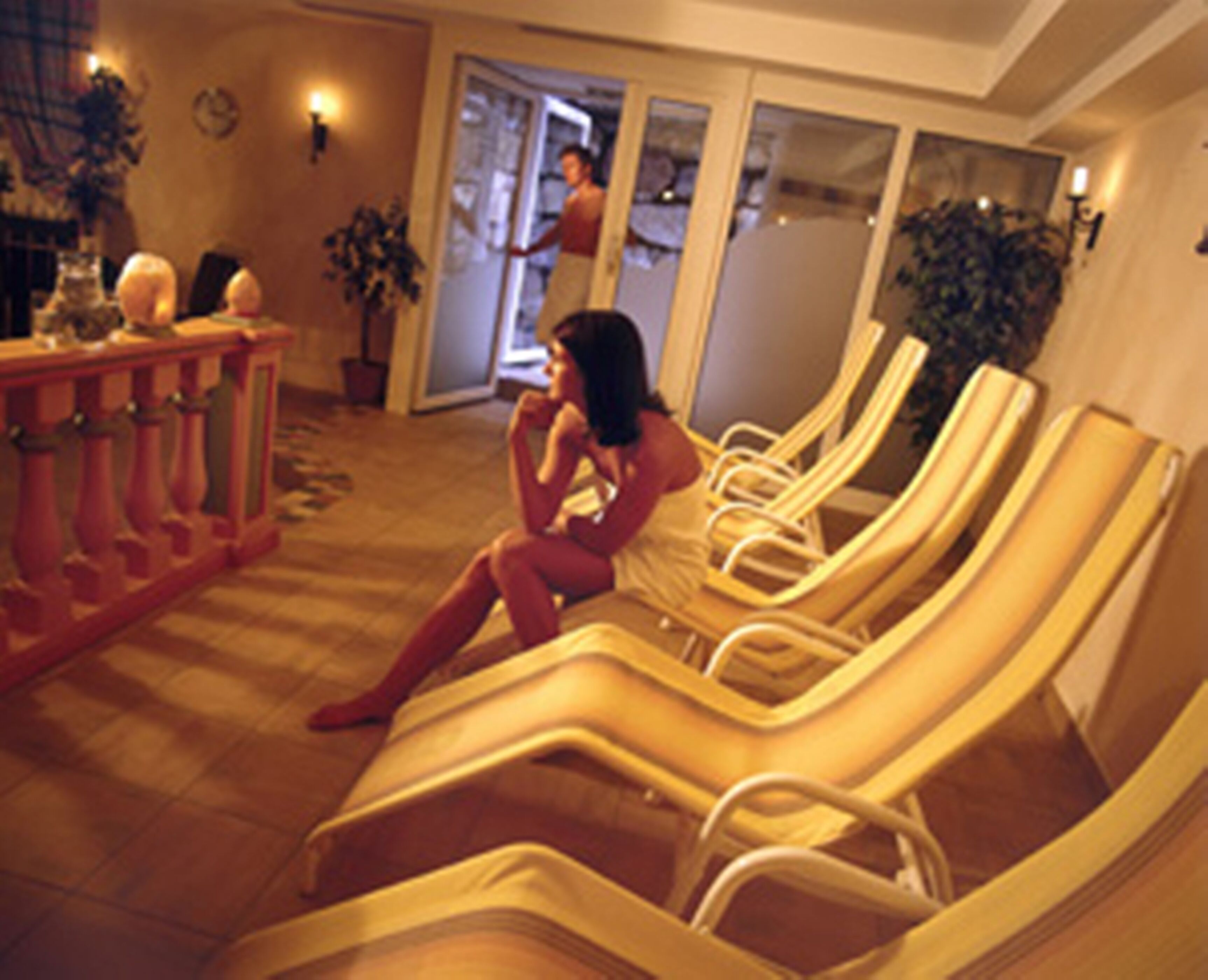 Een sauna, een stoombad