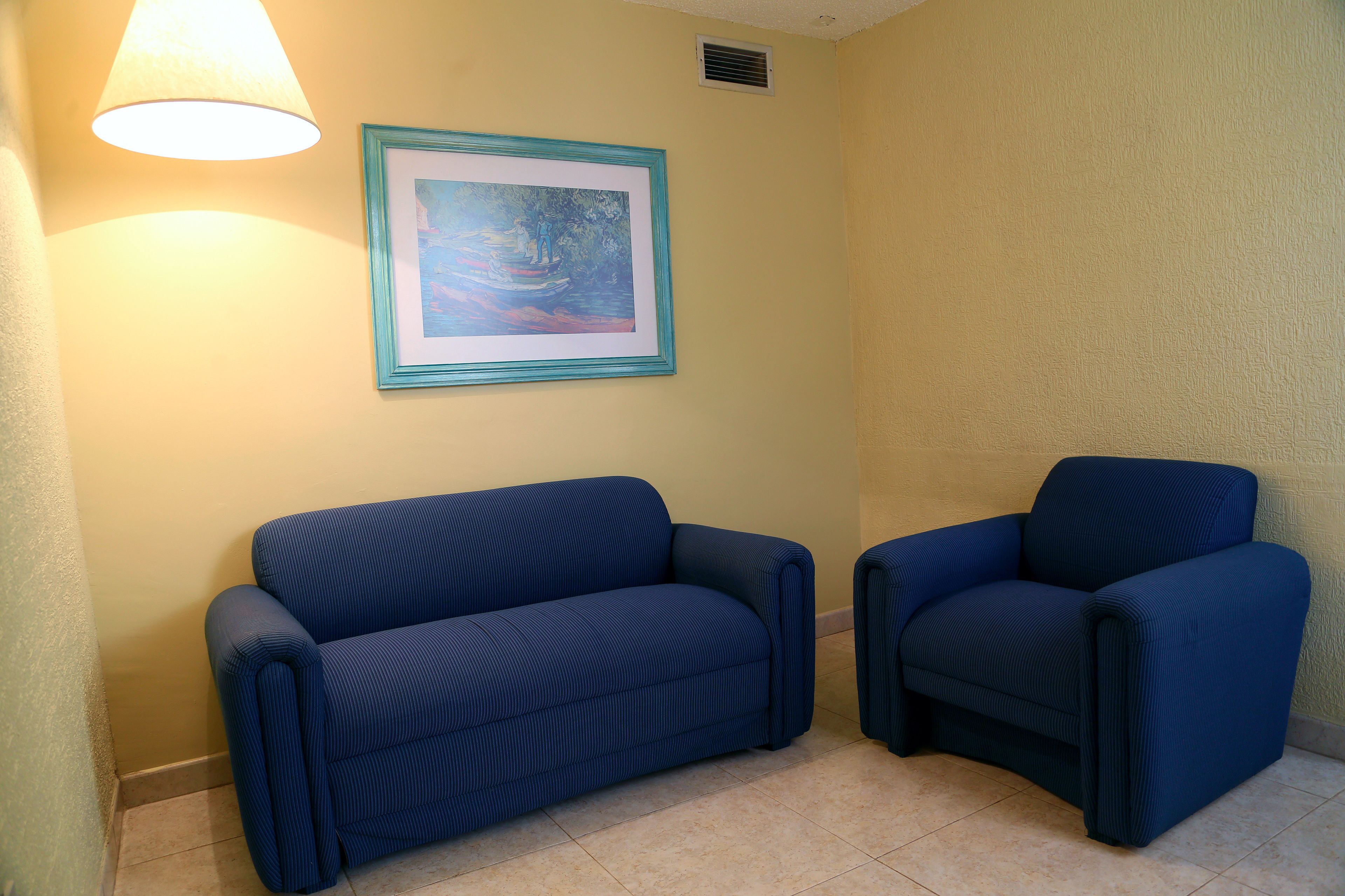 junior suite, 2 double beds | living room | 32-inch led tv with cable channels, tv