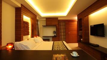 Studio, 1 giường cỡ king | Bộ đồ giường cao cấp, minibar, két bảo mật tại phòng