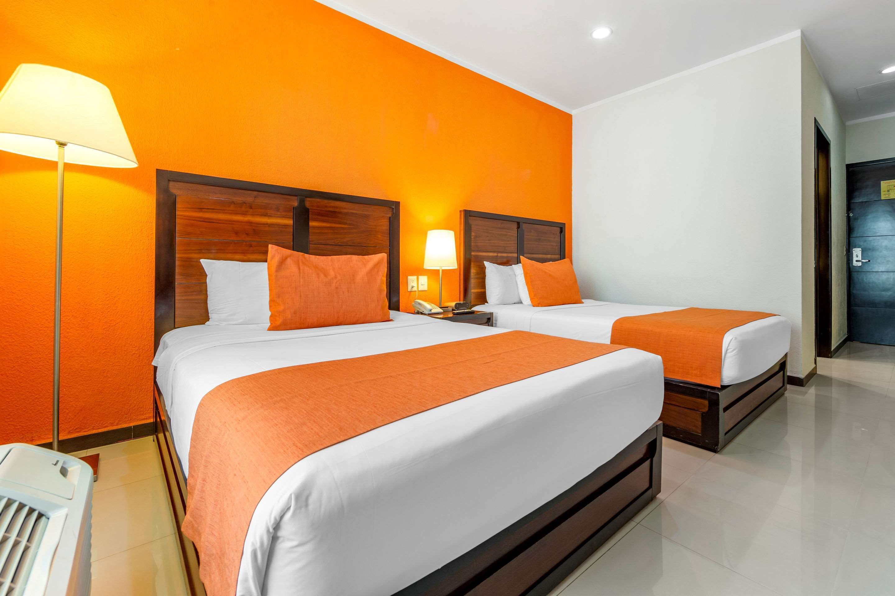 standard double room, 2 double beds, non smoking | premium bedding, pillow-top beds, in-room safe, desk