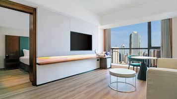 Suite, 1 King Bed, Club lounge access | Minibar, in-room safe, desk, blackout curtains