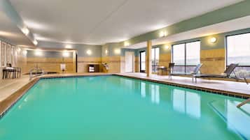 Indoor pool, open 6 AM to 11 PM, sun loungers