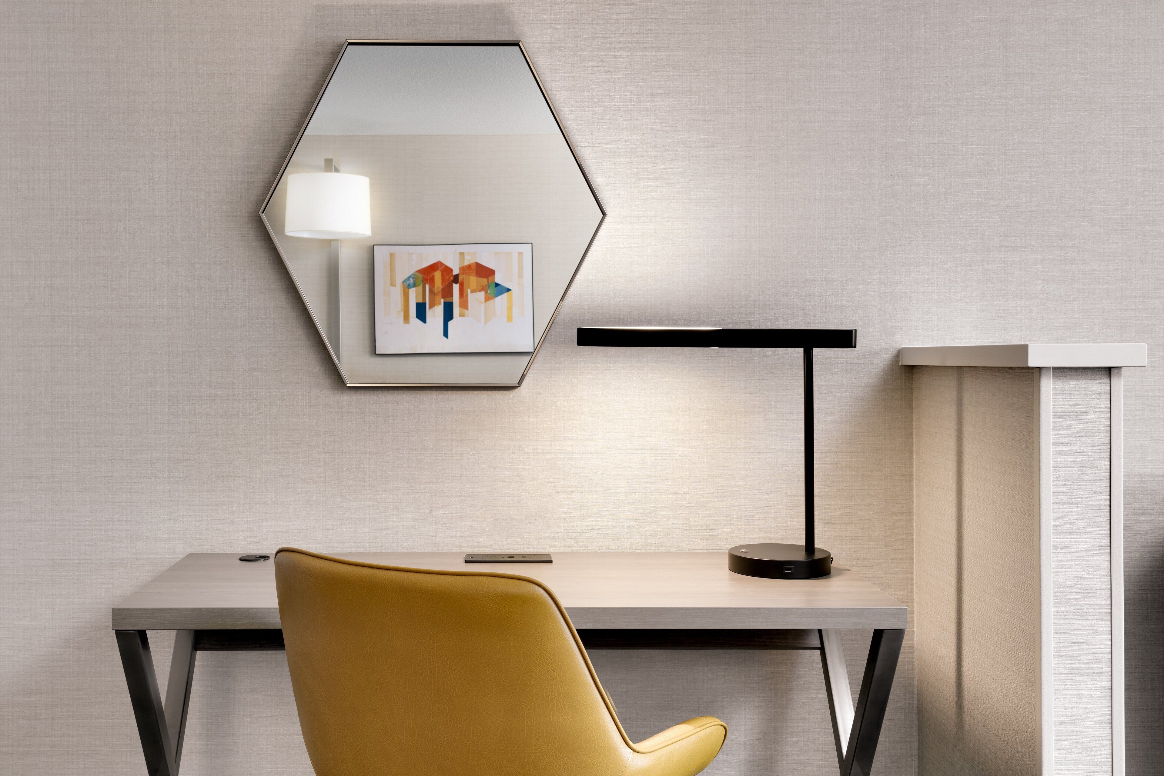 desk, blackout curtains, iron/ironing board, free cots/infant beds