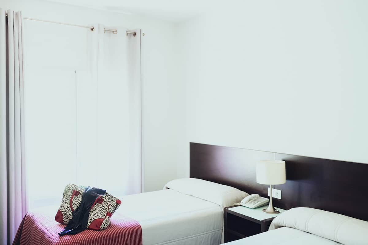 Desk, blackout drapes, iron/ironing board, free WiFi