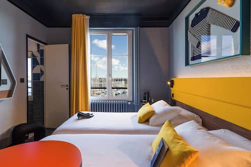 Chambre Confort, 2 lits jumeaux, vue sur la mer | Bureau, système d’insonorisation, accès au Wi-Fi (inclus)