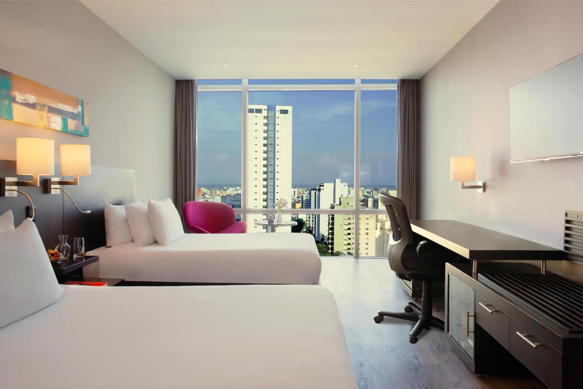 Down comforters, minibar, in-room safe, desk