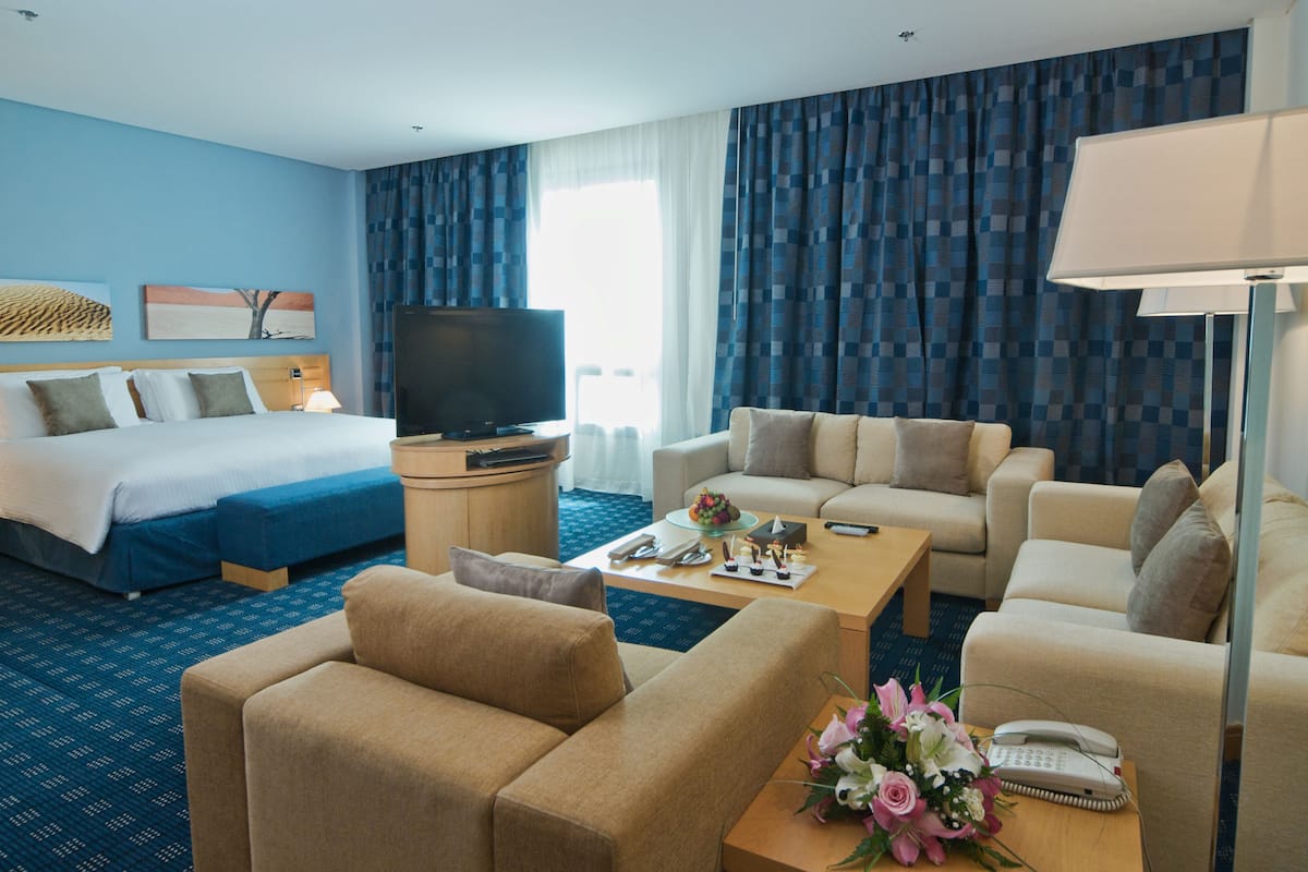 Studio Suite Junior | 1 kamar tidur, seprai katun Mesir, dan seprai premium