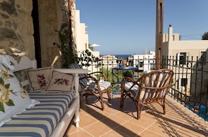 Appartement Duplex, 1 chambre, vue mer (Split level) | 1 chambre, literie de qualité supérieure, minibar