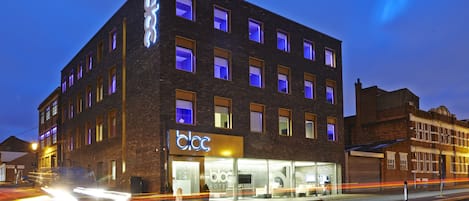 Front of property – evening/night