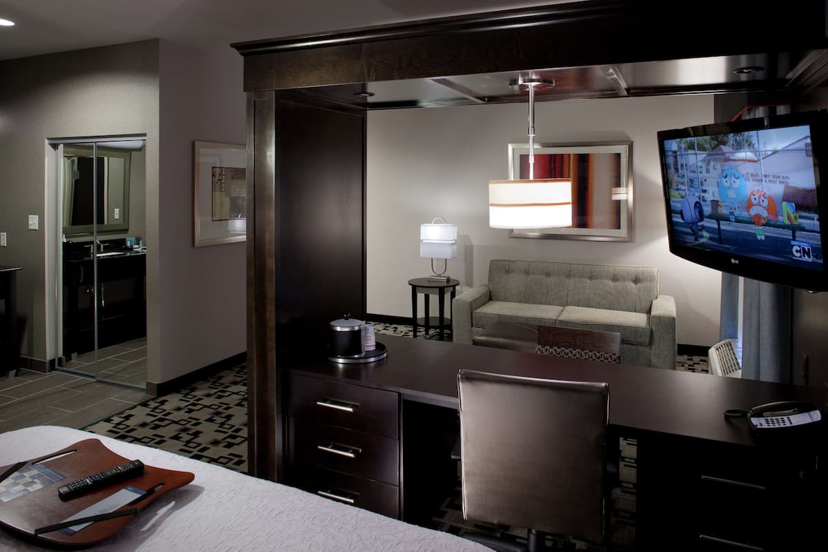 studio, one king and one sofa bed, non-smoking | premium bedding, in-room safe, individually furnished, blackout curtains