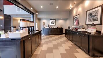 Free daily buffet breakfast