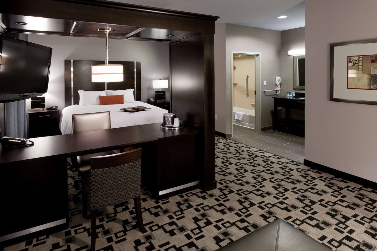 studio, one king and one sofa bed, non-smoking | premium bedding, in-room safe, individually furnished, blackout curtains