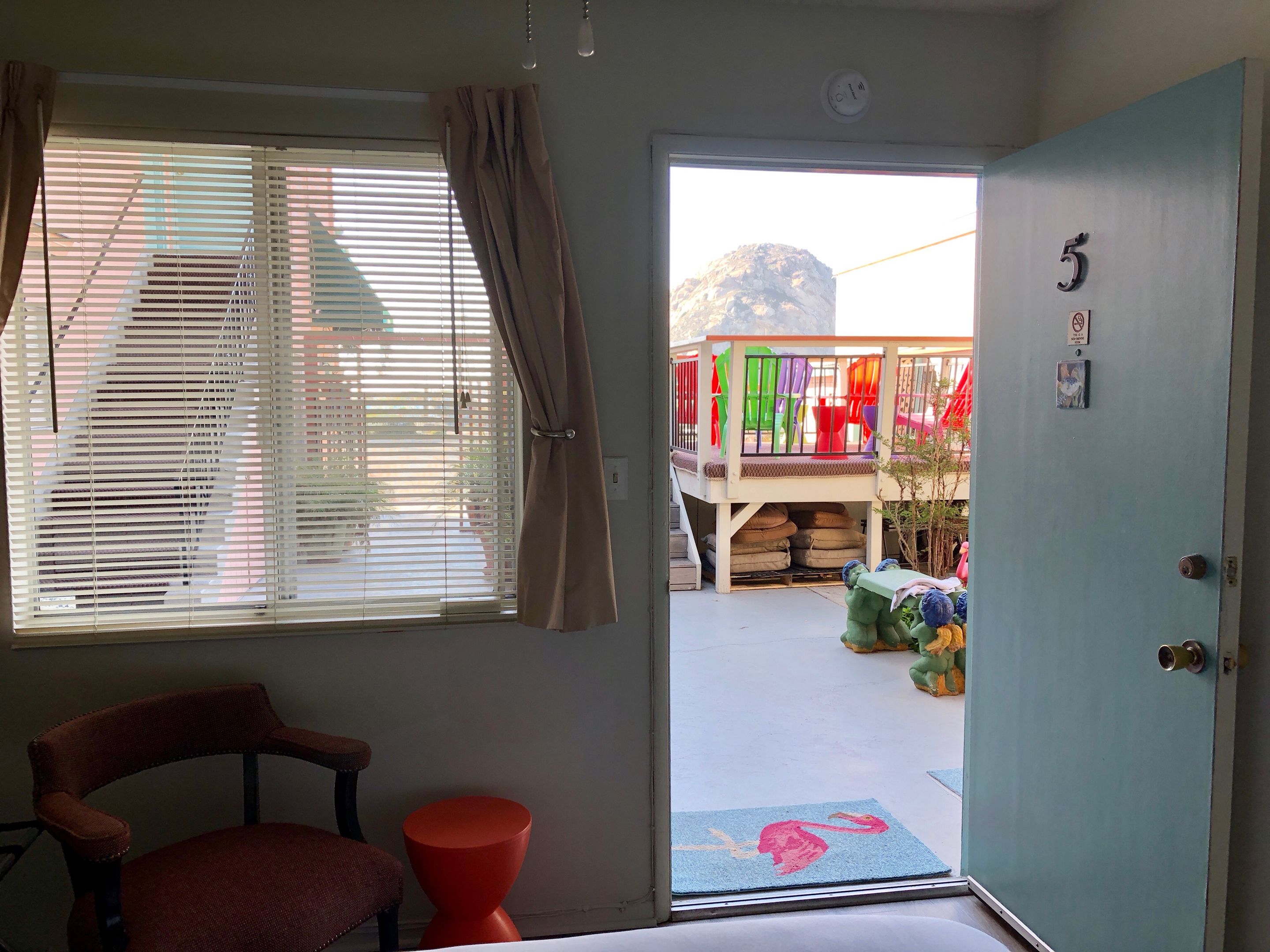 standard room, 1 queen bed, patio (pet friendly, rooms 5, 6, 7 & 8) | view from room